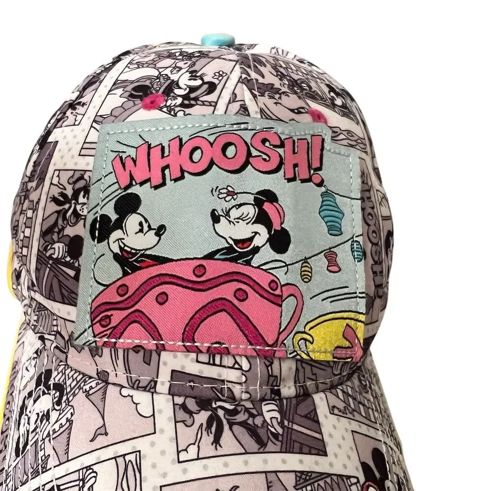 Disney Mickey & Minnie Mouse Comic Strip Adjustable Baseball Cap - Picture 2 of 8